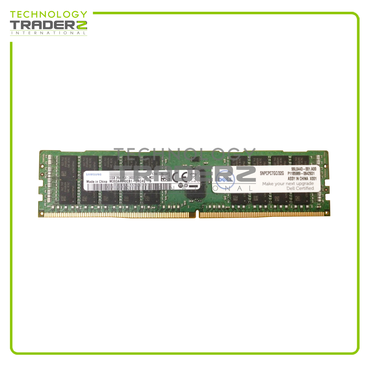 SNPCPC7GC/32G Dell 32GB PC4-19200 DDR4-2400MHz ECC REG Dual Rank